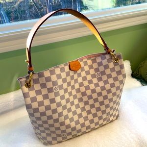 Authentic Louis Vuitton Graceful PM. Damier Azur